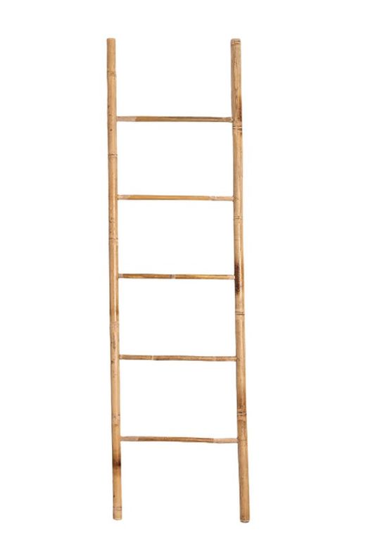Escalera de bambú decorativa natural