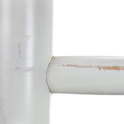 Escalera de bambú decorativa blanca