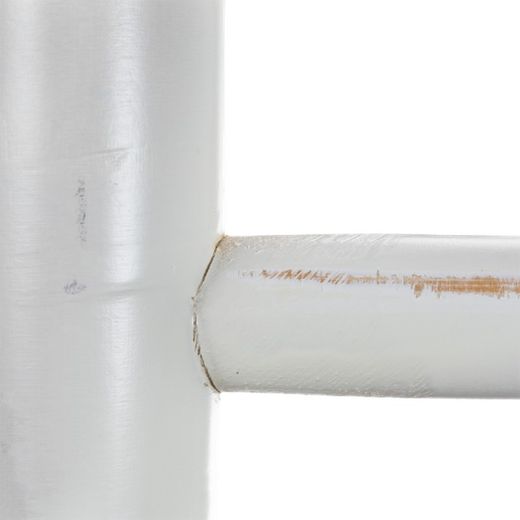 Escalera de bambú decorativa blanca