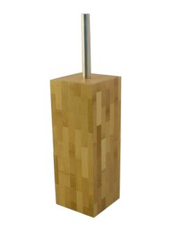 escova de banheiro de bambu