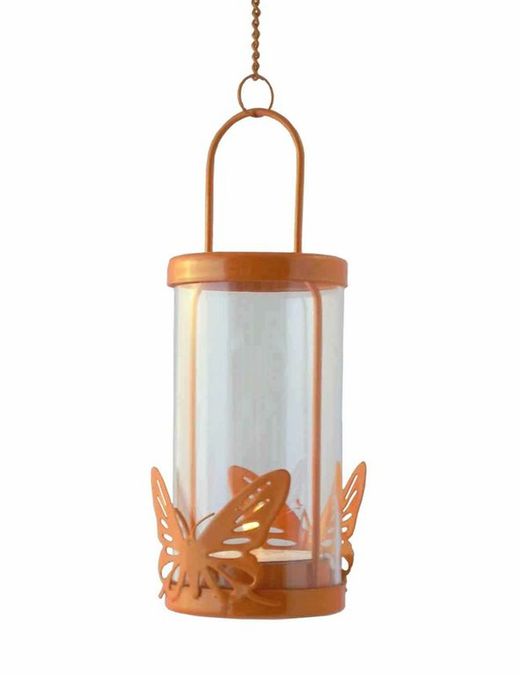 Faroles mariposa de colores con vela perfumada