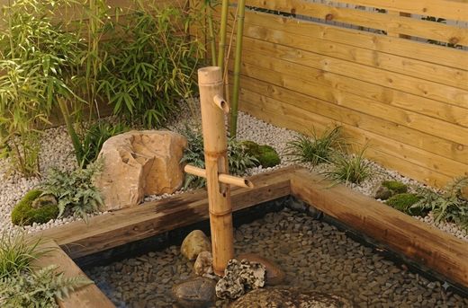 Fontaine Shishi-Odoshi en Bambou