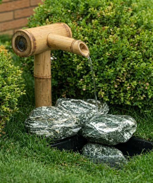 Fontaine Traditionnelle en Bambou