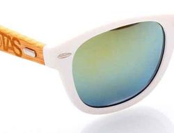 Verres en bambou - Blanc