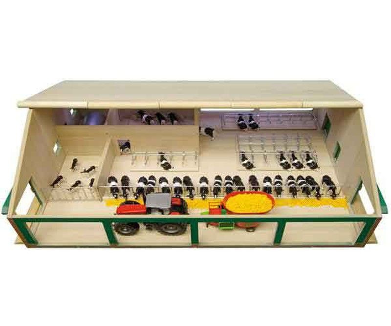 Granja de vacas con sala de ordeño — Dbambu