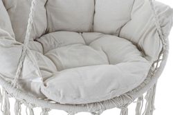Sedia amaca macramè con cuscini