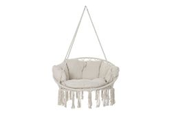 Sedia amaca macramè con cuscini