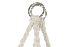 Sedia amaca macramè con cuscini