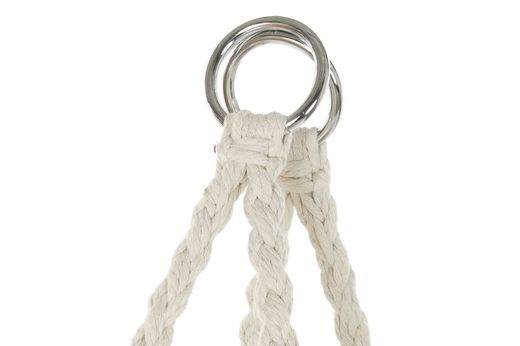 Sedia amaca macramè con cuscini