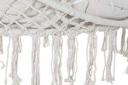 Sedia amaca macramè con cuscini