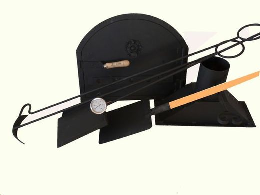 Forni a legna con porta, tiraggio e accessori