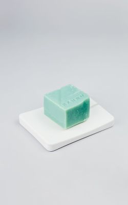 mini portasapone bianco