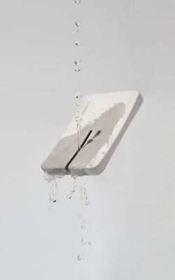 Mini portasapone grigio