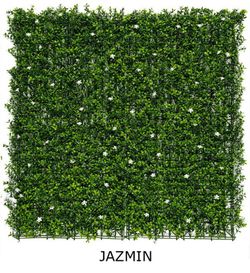 Jardim vertical de plantas artificiais