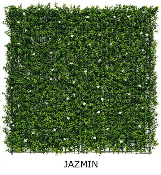 Jardim vertical de plantas artificiais