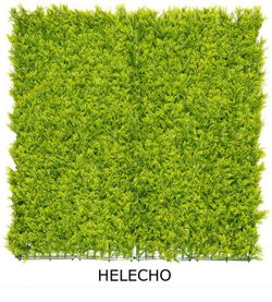 Jardim vertical de plantas artificiais