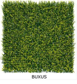 Jardim vertical de plantas artificiais