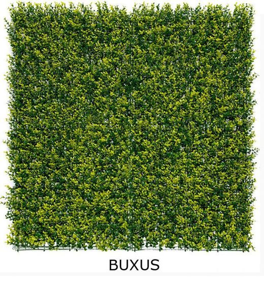 Jardim vertical de plantas artificiais