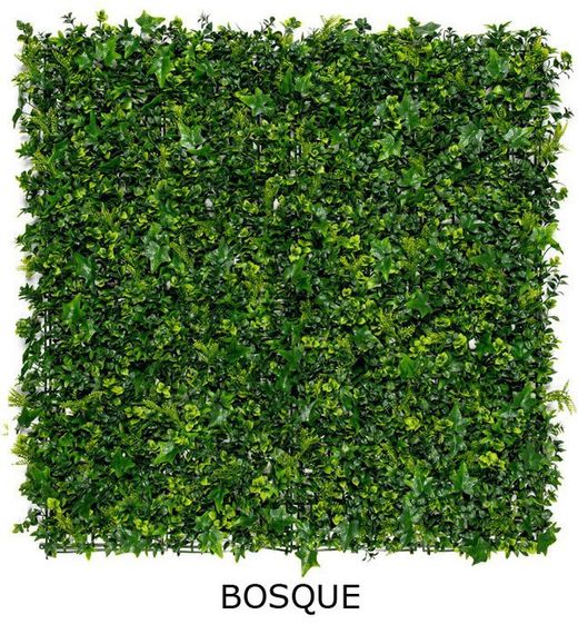 Jardim vertical de plantas artificiais