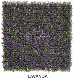 Jardim vertical de plantas artificiais