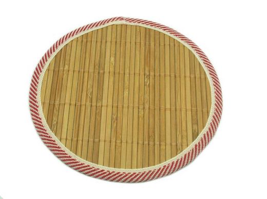 Set di 6 tovagliette rotonde in bambù
