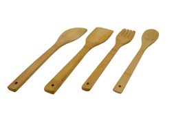 Set cucchiai in bambù 4p