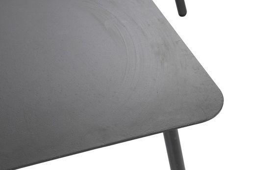 Sofá ao ar livre e conjunto de mesa cor natural