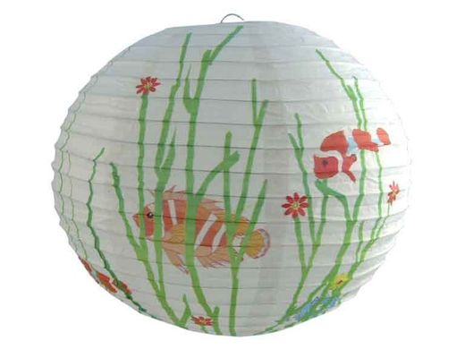 Lâmpada de peixe esférica japonesa
