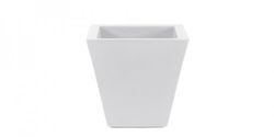 Maceta modelo Clavel 30x30x38cms Blanco