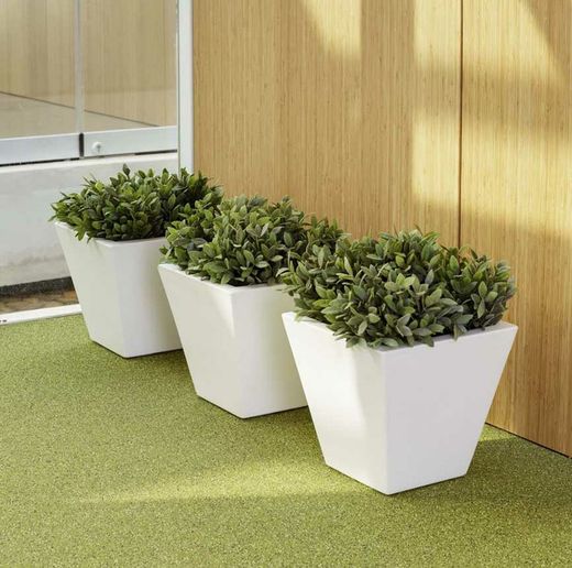 Pote modelo cravo 30x30x38cms Branco