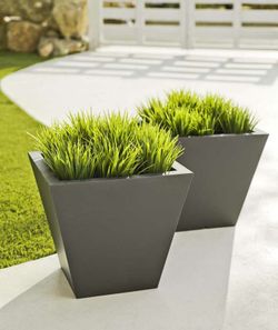 Pote modelo cravo 30x30x38cms Cinza