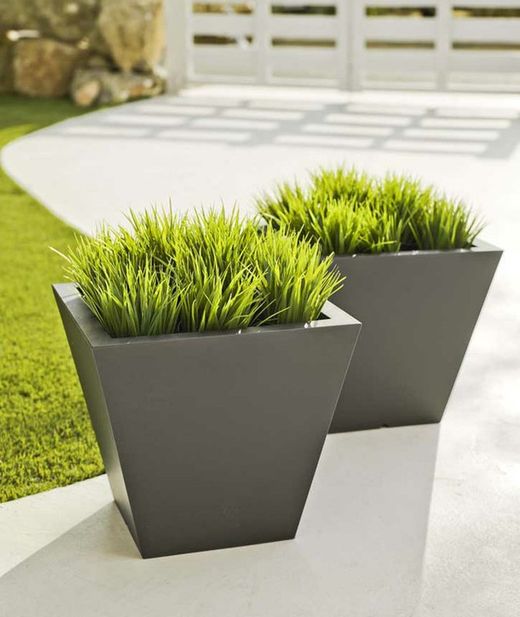 Pote modelo cravo 30x30x38cms Cinza