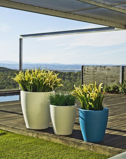 Floreira Violeta 30x32cms Denim