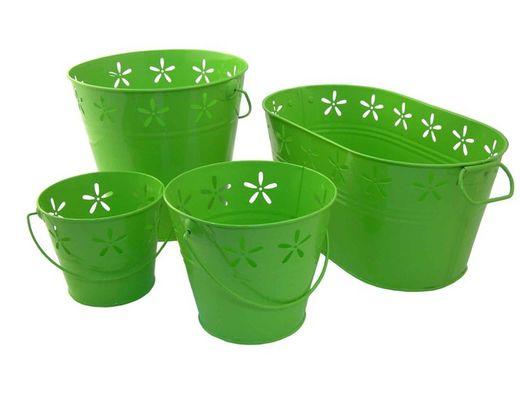 fioriere in metallo colorato