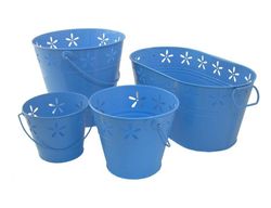 fioriere in metallo colorato