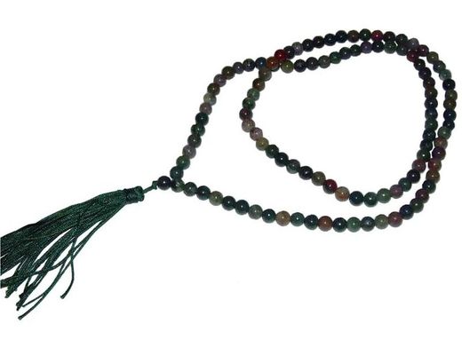 Mala Budista de cuarzo verde