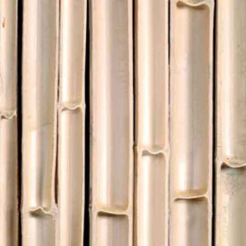 Media caña de bambú abierta longitudinalmente ideal para decoración de
