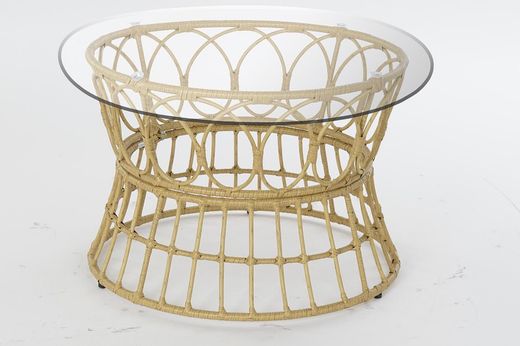 Table d'appoint en rotin synthétique
