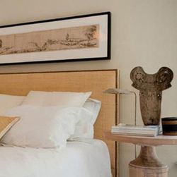 Metro linear de tecido de ráfia natural, trama fina, 100 cm