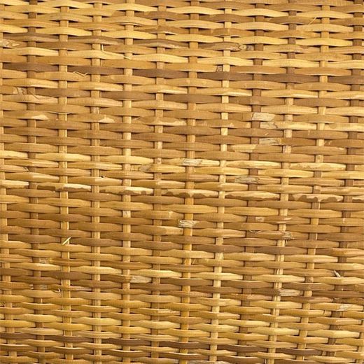 Metro linear de tiras densas de tecido de rattan escuro com 2 mm de largura e 50,80 cm