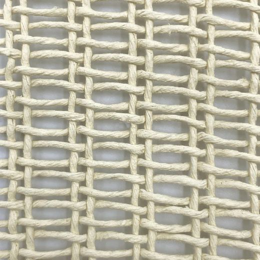 Metro lineal Tejido Paja de algodón Malla Rectangular natural 80 cm