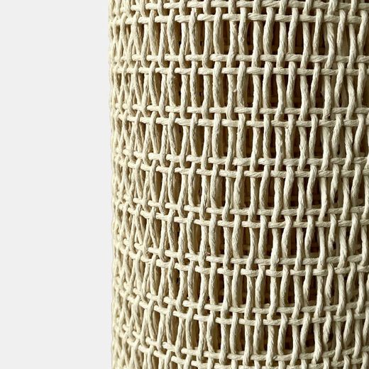 Mètre linéaire Paille de coton Naturel maille rectangulaire 80 cm