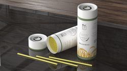 Paquet de 4 pailles en bambou