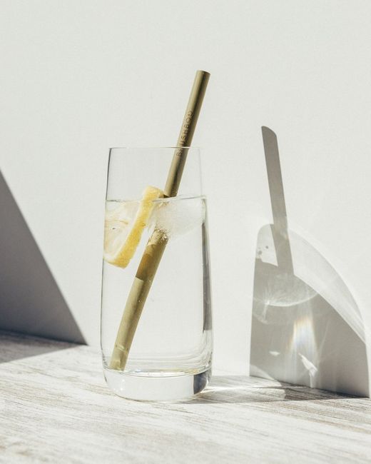 Paquet de 4 pailles en bambou