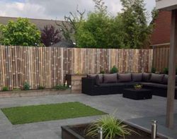 Paneles de cañas de bambu