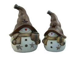 Pareja Portavelas de ceramica