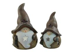 Pareja Portavelas de ceramica