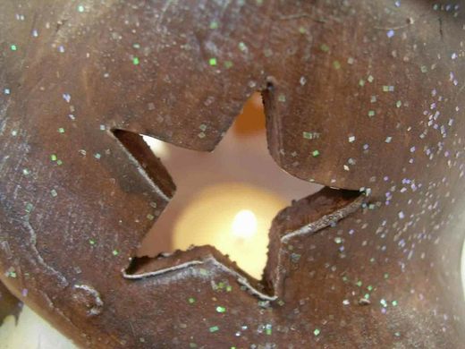 Pareja Portavelas de ceramica