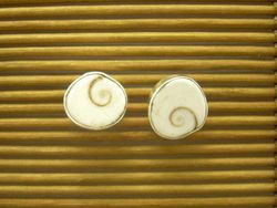 Boucles d'Oreilles Spirale Ivoire