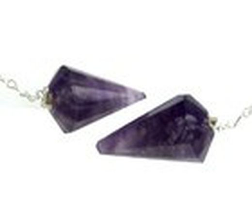 Pendolo di quarzo ametista Zen